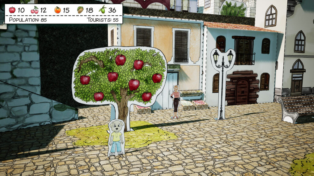 Gameplay in Cutout Village